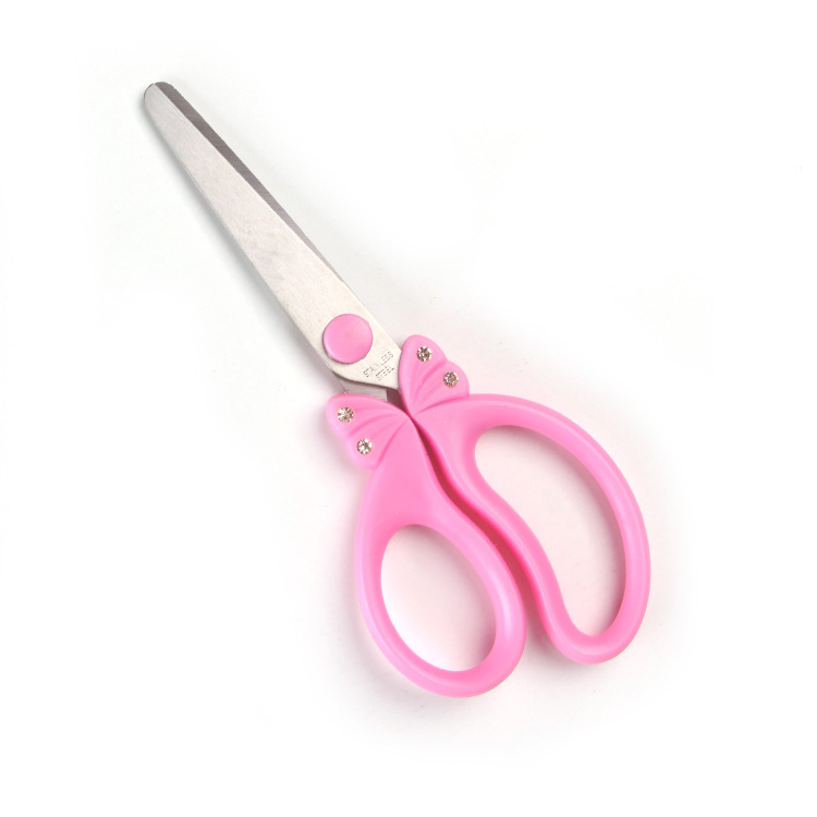 Cheap price safety blade student scissors classic Stainless steel blunt tip scissors for school